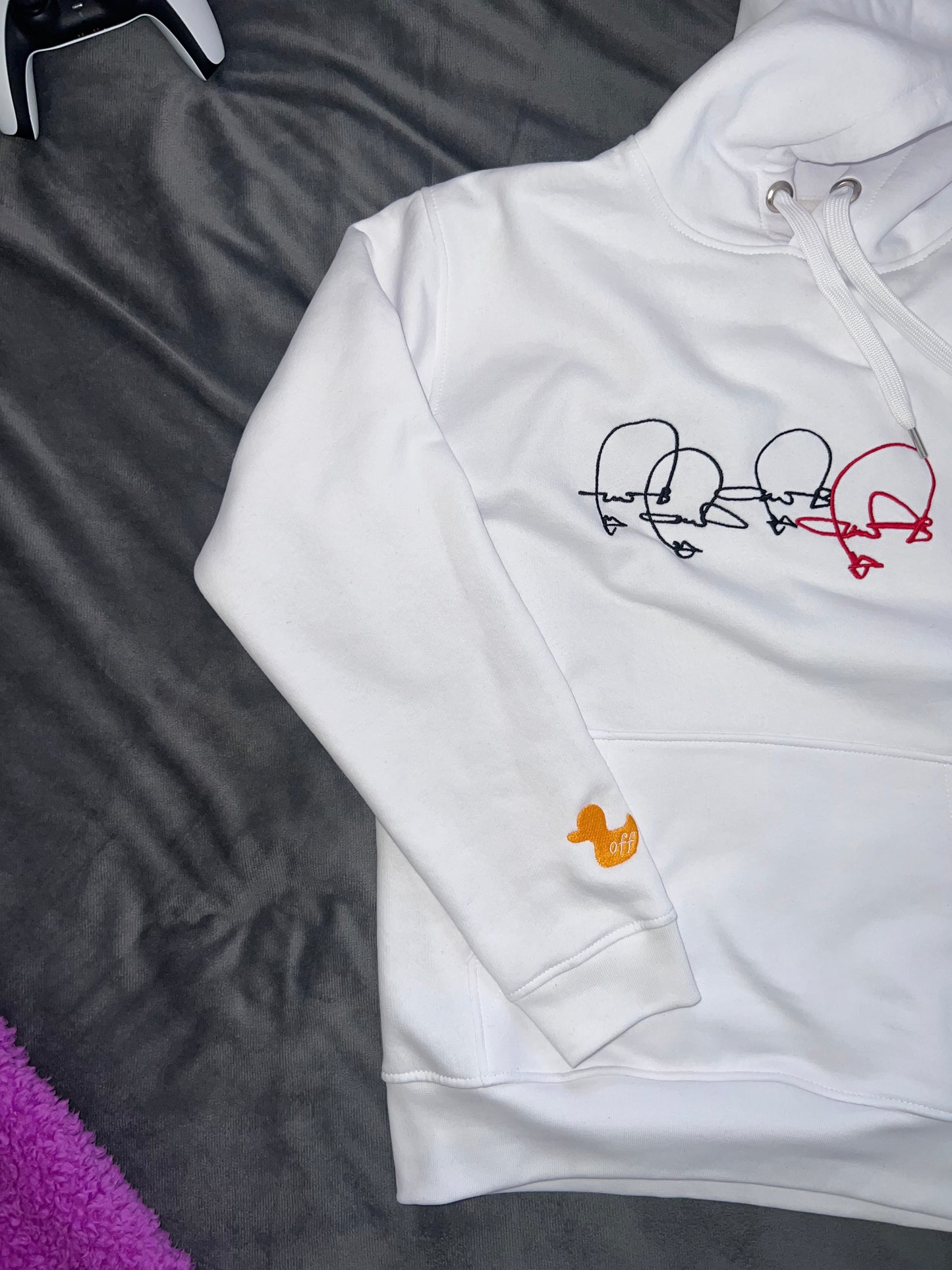 The DUCK(ed) OFF hoodie in White
