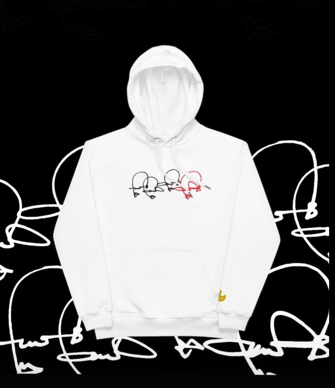 The DUCK(ed) OFF hoodie in White