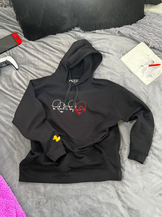 The DUCK(ed) OFF hoodie in Black