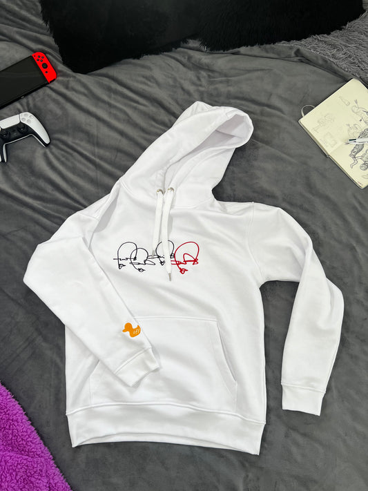 The DUCK(ed) OFF hoodie in White